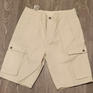 Levis Mens Cargo Shorts Size 31 Light Cream Mens Adult loose Fit, Work,Outdoors
